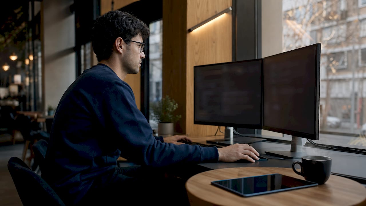 DevOps engineer working with AI automation tools