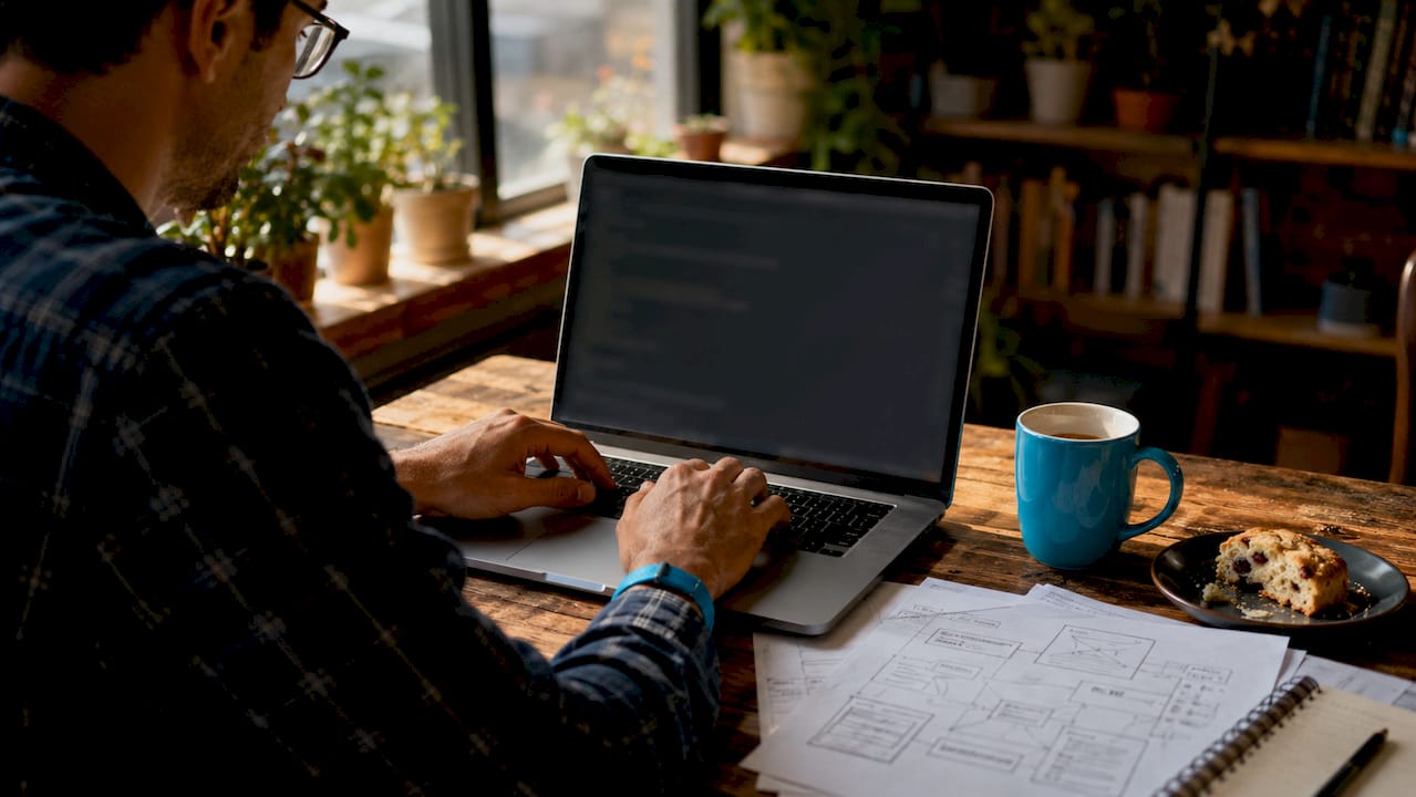 Hands typing sidecar proxy deployment commands